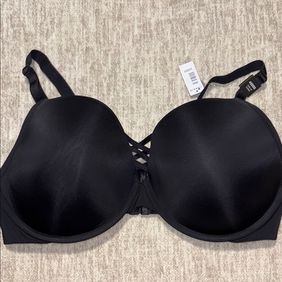NWT Torrid Curve 42 DDD Black bra corset front 360 smooth plunge push up - Picture 2 of 9